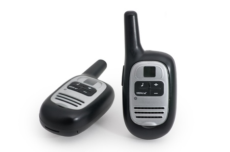 Two radios  Walkie-talkie の写真素材