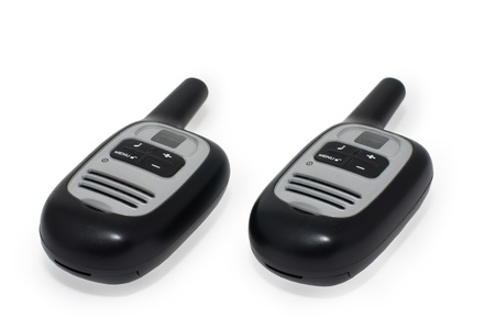 Two radios  Walkie-talkie の写真素材
