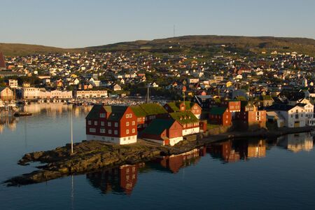 Torshavn is capital of faroe islands.の写真素材