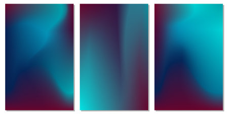 Abstract creative concept multicolored blurred background set. For Web and Mobile Applications, art illustration template design, business infographic and social media,のイラスト素材