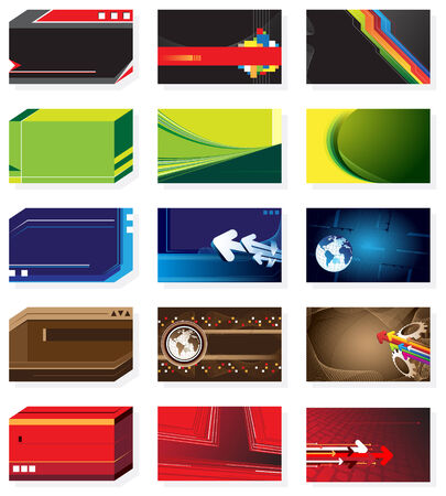 Set of business cardsのイラスト素材