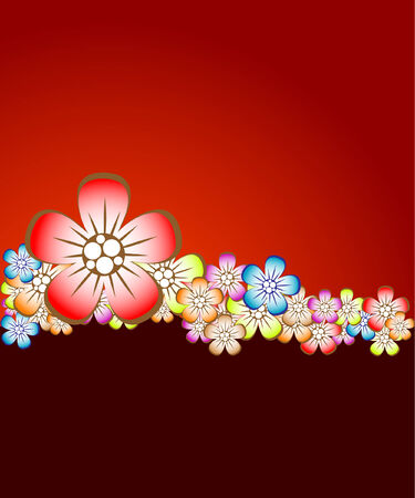 Floral backgroundのイラスト素材