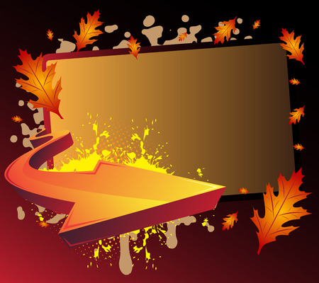 Autumn bannerのイラスト素材