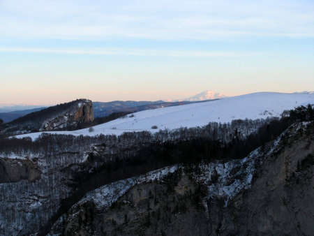 The main Caucasian ridgeの写真素材