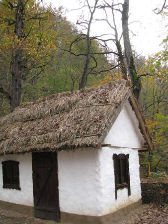 Hut; house; a mud hut; a museum; an aulの写真素材