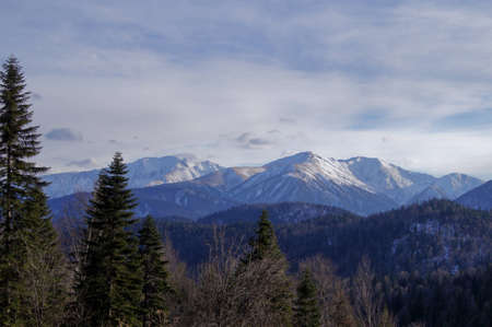 Beautiful mountain scenery of the Caucasusの写真素材