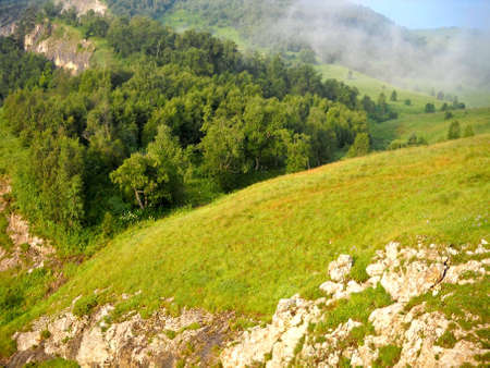 Beautiful mountain scenery of the Caucasusの写真素材