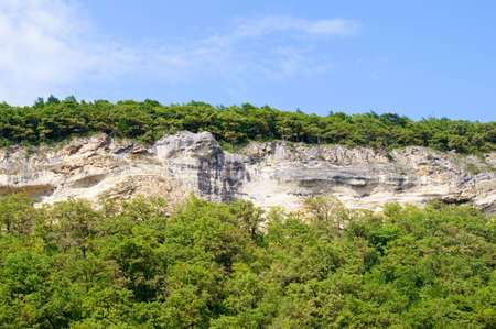 Rocky ridge in the south of caucasusの写真素材