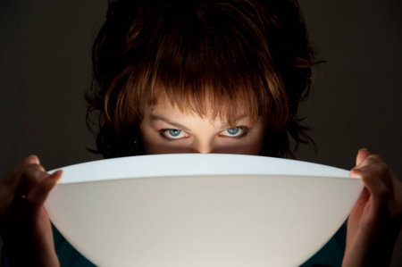 Portrait of a charming and lovely girlの写真素材