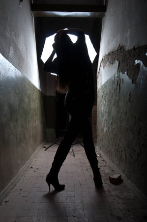 Portrait of cute and pretty girlの写真素材