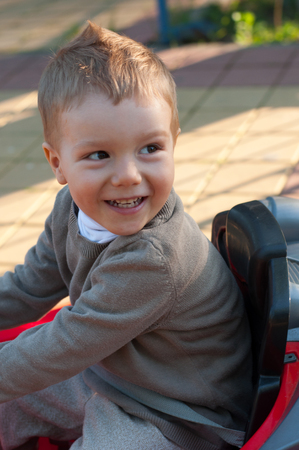 The charming little boyの写真素材