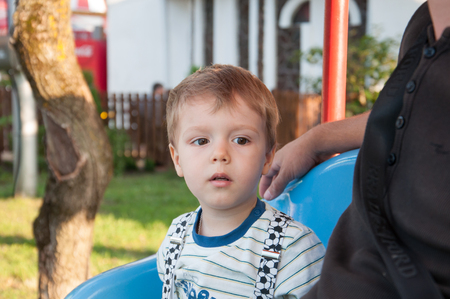 The charming little boyの写真素材