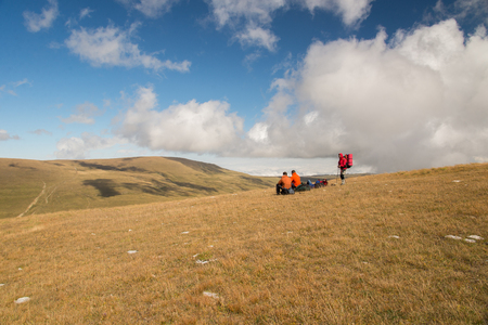 Tourist trip in the mountains of North-West Caucasusのeditorial素材