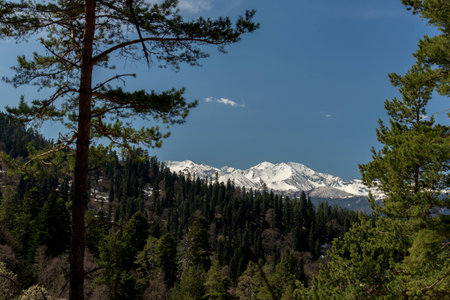 The mountain range of the Big Thach natural park. Adygea