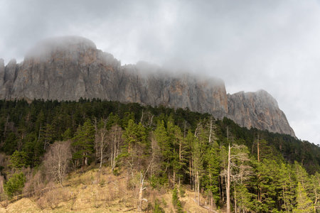 The mountain range of the Big Thach natural park. Adygeaの写真素材