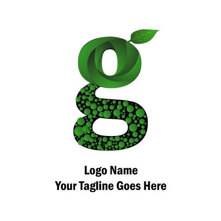 G logo, Simple Gren Logo with gradient colourのイラスト素材