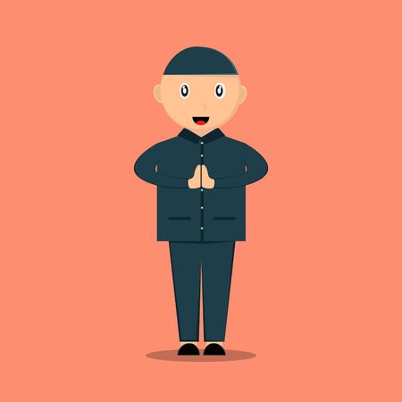 vector of male Muslim characterのイラスト素材