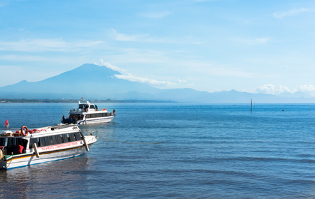 speed boat  from sanur to nusa penida, ferry ,bali ,indonesiaのeditorial素材