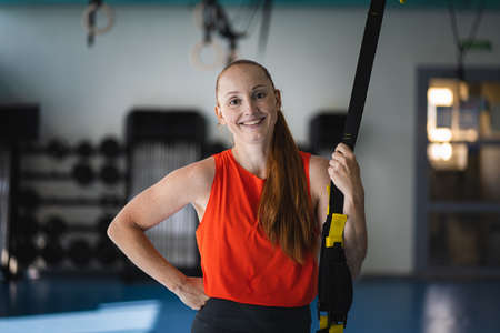Young woman Young woman is taking rest after the workout.