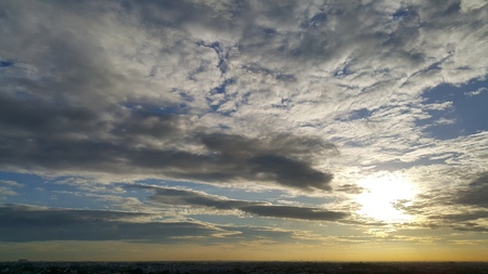 Morning scatter cloudsの写真素材