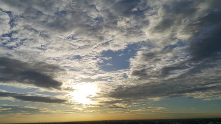 Morning Sunrise and velvet cloud.の写真素材