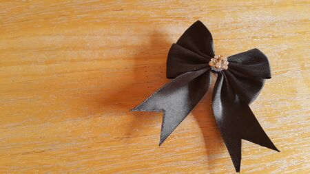Single elegant black bow.の写真素材