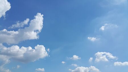 The mid summer day sky.の写真素材
