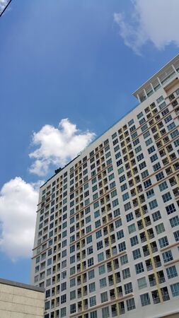High building under the Sunny sky.の写真素材