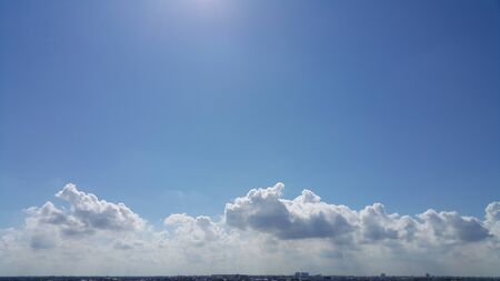 Blue sky and beautiful clouds.の写真素材