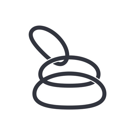 Stone Logo Vector Icon Template Illustrationのイラスト素材