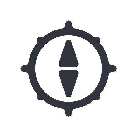 Compass Logo Vector Icon Template Illustrationのイラスト素材