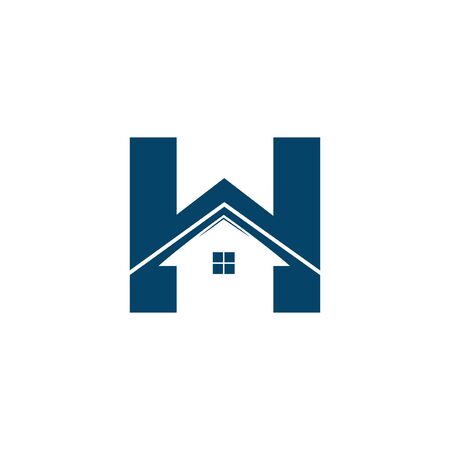 modern and simple letter H Homes logo conceptのイラスト素材