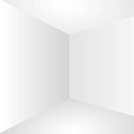blank persfective white wall corner vector illustrationのイラスト素材