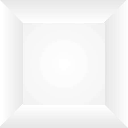 blank persfective white wall corner vector illustrationのイラスト素材