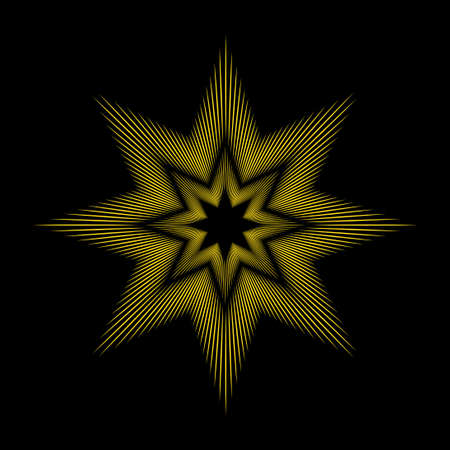 yellow sun star burst vector logo templateのイラスト素材