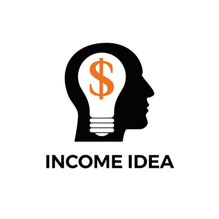 income idea icon templateのイラスト素材