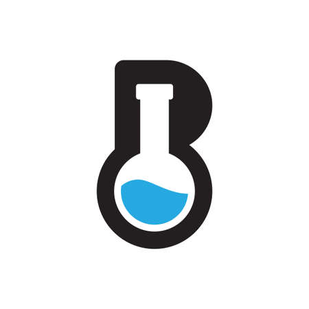 letter B lab logo initial vector templateのイラスト素材