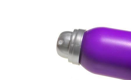 close up of violet colored deodrant containerの写真素材