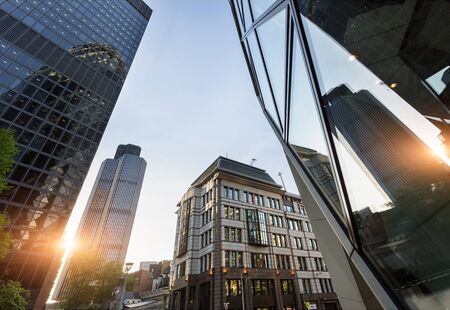 Financial District in Londonの写真素材