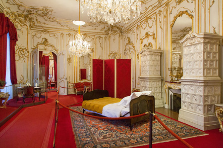 Austria, Vienna, private royal apartments in The Hofburg Palace,のeditorial素材