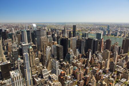 New York, Skyline from Empire State Buildingの写真素材