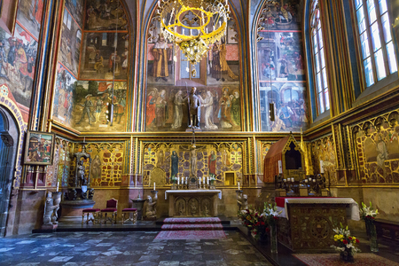 Prague, St. Vitus Cathedral, Chapelのeditorial素材
