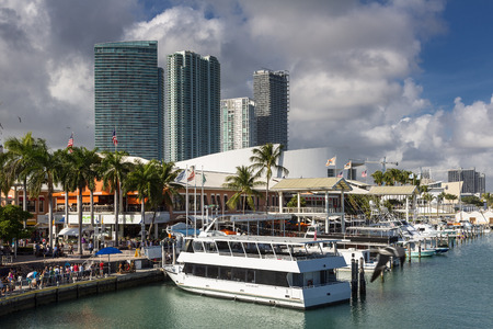 Miami, Bayside Market, the Marinaのeditorial素材