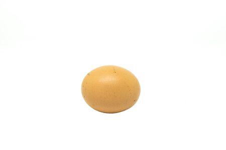 Egg isolated on white background cutout.の写真素材
