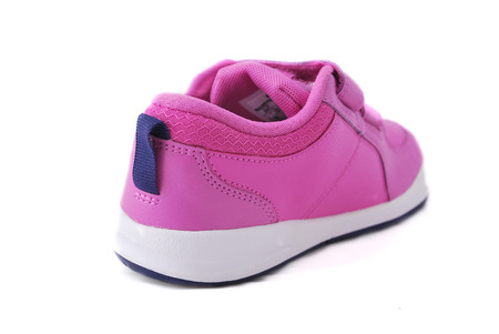 sport shoe side view on whiteの写真素材