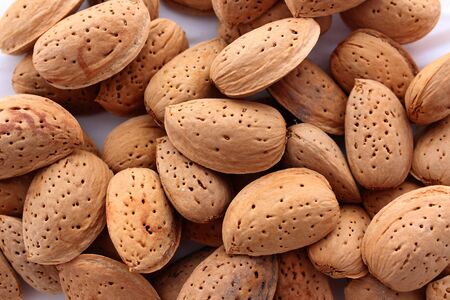 almonds closeupの写真素材