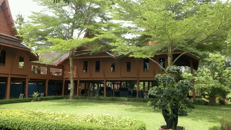Thai style house in thailandの素材