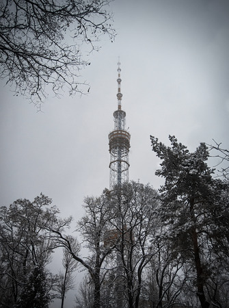 kiev tv towerの写真素材