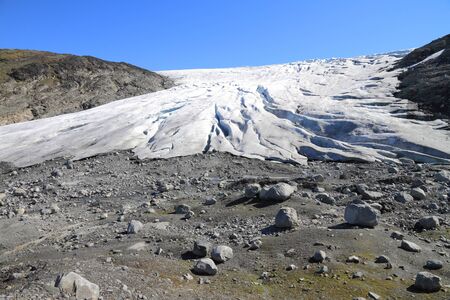 glacier tongueの写真素材