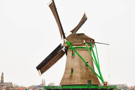 Windmill at zaanse schansの写真素材